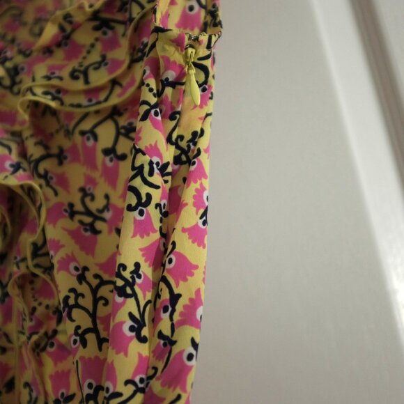 COPY - Lilly Pulitzer Ruffle Blouse Tank Flamingos size XS - Picture 4 of 7